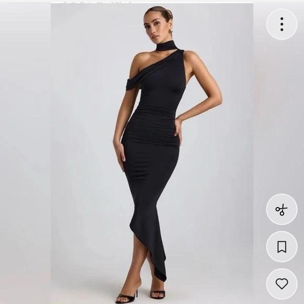 Oh Polly Maxi Dress in Black